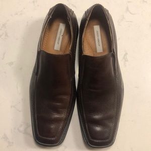 Joseph Abboud Brown Slip On Dress Shoes.